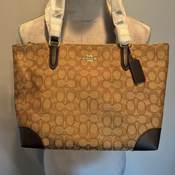 Coach canvas signature logo satchel NWT - Picture 2 of 13